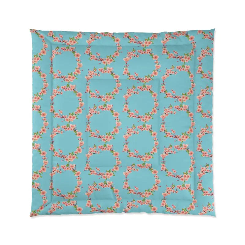 Cozy Floral Teal Comforter for Luxurious Sleep Style - Home Decor