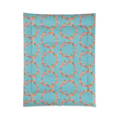 Cozy Floral Teal Comforter for Luxurious Sleep Style - Home Decor