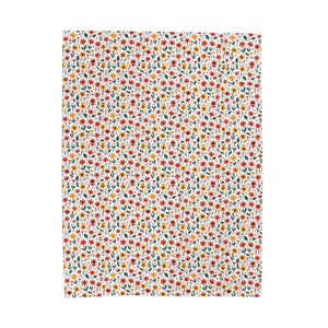 Vibrant Floral Velveteen Plush Blanket - Dipaliz - Blankets