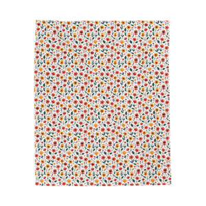 Vibrant Floral Velveteen Plush Blanket - Dipaliz - Blankets
