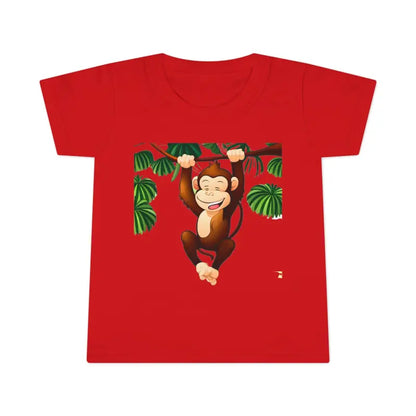 Cozy Funny Monkey Cotton T-shirt for Playful Toddlers - Kids Clothes