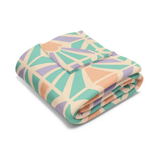 Cozy Geometric Arctic Fleece Blanket - Vibrant Warmth - Dipaliz - Blankets