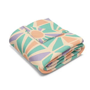 Cozy Geometric Arctic Fleece Blanket - Vibrant Warmth - Dipaliz - Blankets