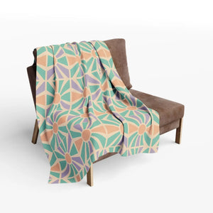 Arctic Fleece Blanket – Cozy Geometric Throw - Dipaliz - Blankets