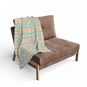 Arctic Fleece Blanket – Cozy Geometric Throw - Dipaliz - Blankets