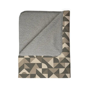 Cozy Geometric Sherpa Blanket - Ultra Soft Fleece - Dipaliz - Blankets