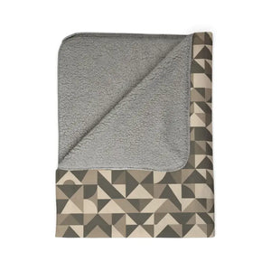 Cozy Geometric Sherpa Blanket - Ultra Soft Fleece - Dipaliz - Blankets