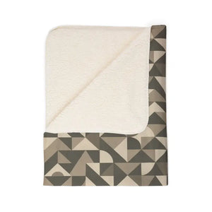 Cozy Geometric Sherpa Blanket - Ultra Soft Fleece - Dipaliz - Blankets