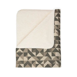 Cozy Geometric Sherpa Blanket - Ultra Soft Fleece - Dipaliz - Blankets