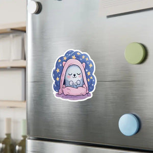 Cozy Hedgehog Vinyl Decal - Cute Animal Sticker - Dipaliz - Decorative Stickers