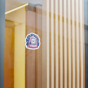 Cozy Hedgehog Vinyl Decal - Cute Animal Sticker - Dipaliz - Decorative Stickers