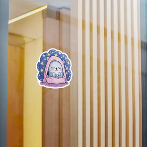 Cozy Hedgehog Vinyl Decal - Cute Animal Sticker - Dipaliz - Decorative Stickers