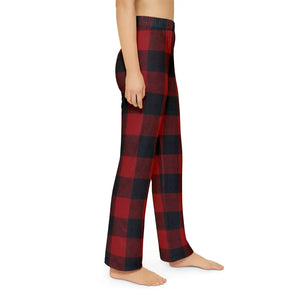 Plaid Print Kids Lounge Pants - Soft Cotton Comfort - Dipaliz - Loungewear Bottoms