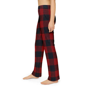 Plaid Print Kids Lounge Pants - Soft Cotton Comfort - Dipaliz - Loungewear Bottoms