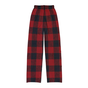 Plaid Print Kids Lounge Pants - Soft Cotton Comfort - Dipaliz - Loungewear Bottoms