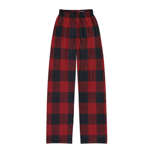 Plaid Print Kids Lounge Pants - Soft Cotton Comfort - Dipaliz - Loungewear Bottoms