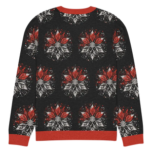 Grey Snowflake Crew Neck Knitted Sweater - Embrace Cozy Comfort - Dipaliz - Sweaters