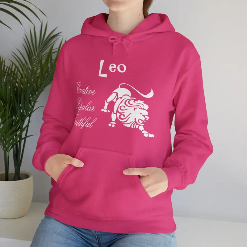 Roar in Style with Cozy Leo Zodiac Sign Sweatshirt - Hoodie