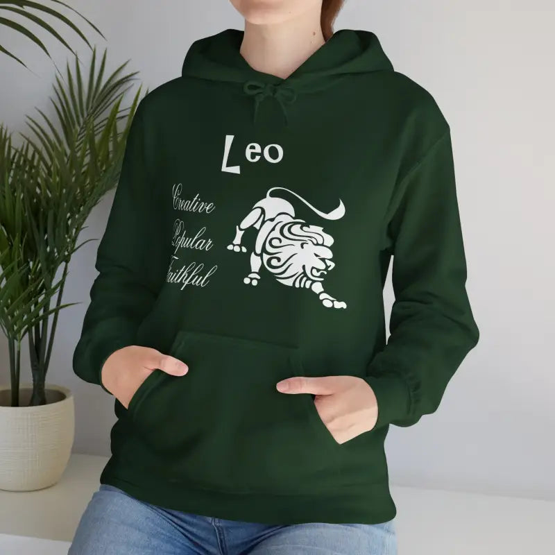 Roar in Style with Cozy Leo Zodiac Sign Sweatshirt - Hoodie