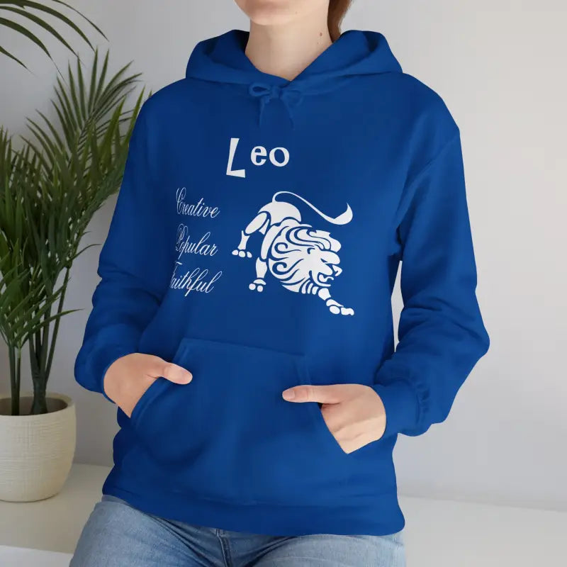 Roar in Style with Cozy Leo Zodiac Sign Sweatshirt - Hoodie