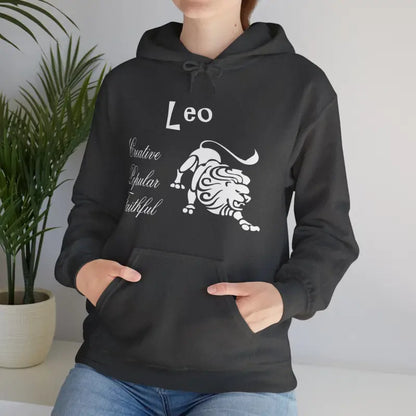 Roar in Style with Cozy Leo Zodiac Sign Sweatshirt - Hoodie