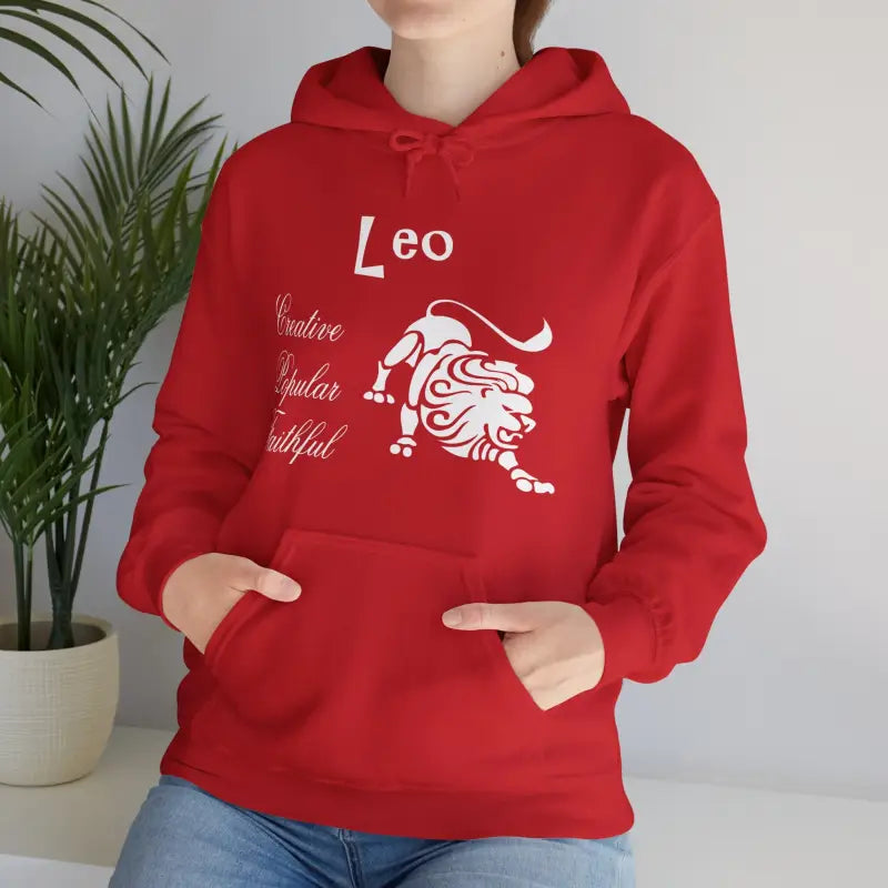 Roar in Style with Cozy Leo Zodiac Sign Sweatshirt - Hoodie