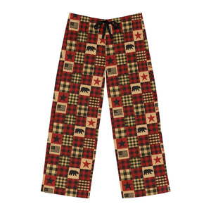 Cozy Lodge Print Pajama Pants Rustic Lounge Men’s Sleepwear Great for Camping Holiday Gift - Pajamas