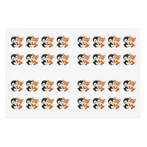 Penguin Animal Sticker Sheets - Playful Decorative Charm - Dipaliz - 6’’ × 4’’ / White / Die-cut - Stickers
