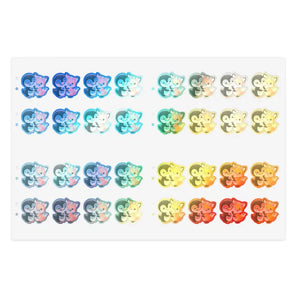 Penguin Animal Sticker Sheets - Playful Decorative Charm - Dipaliz - 6’’ × 4’’ / Holographic / Die-cut - Stickers