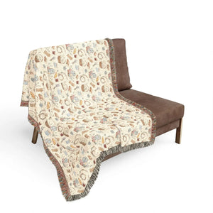 Cozy Mosaic Woven Blanket, Boho Geometric Throw for Living Room & Bedroom - Blankets