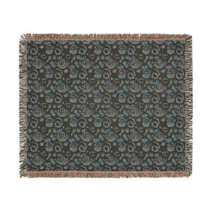 Cozy Mosaic Woven Blanket, Boho Geometric Throw for Living Room & Bedroom - Blankets