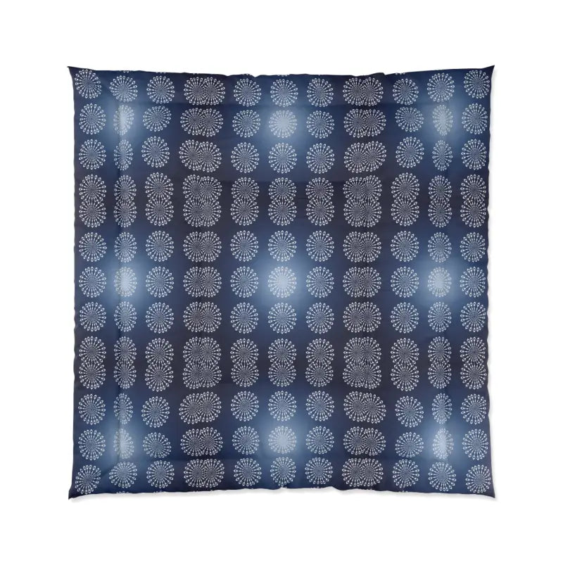 Upgrade your Style with Navy Blue Mandal Pattern Blanket - 88’’ × Home Decor