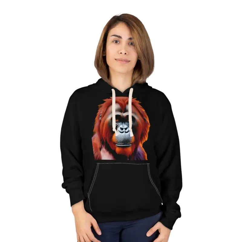 Get Cozy with Dipaliz Orangutan Pullover Hoodie! - All Over Prints