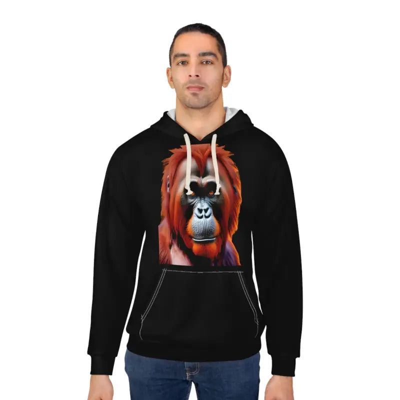 Get Cozy with Dipaliz Orangutan Pullover Hoodie! - All Over Prints