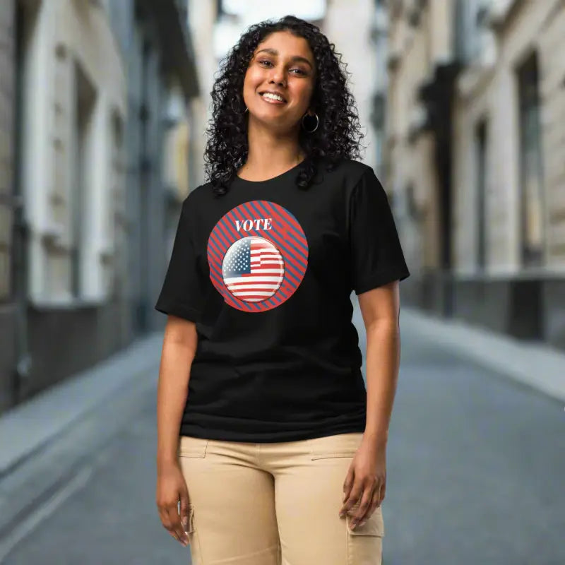 Cozy Patriotic Unisex Election Season Tee for Stylish Voting - T-shirt