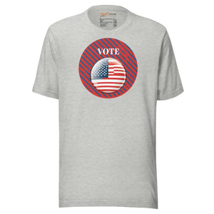 Election Season Tee Cozy Patriotic Unisex Vote T-shirt - Dipaliz - Athletic Heather / s - T-shirts