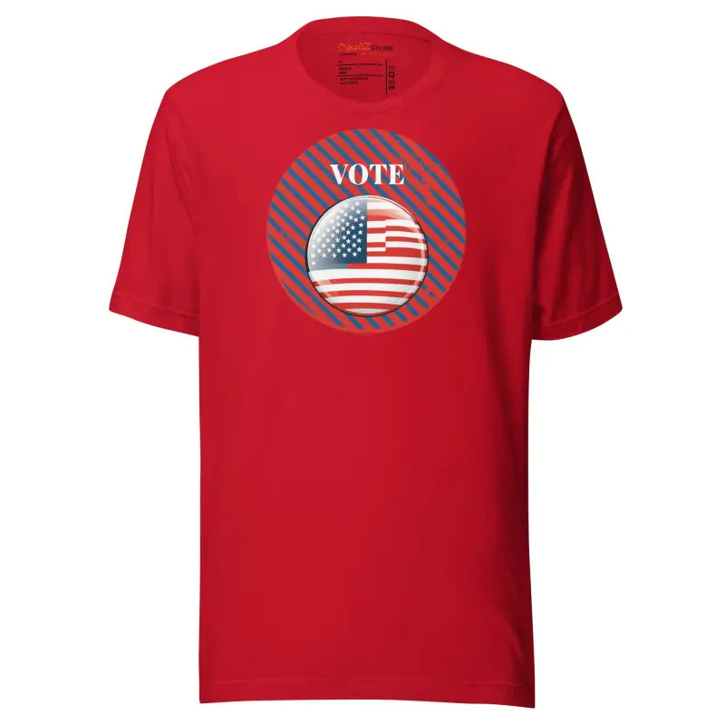 Cozy Patriotic Unisex Election Season Tee for Stylish Voting - Red / s T-shirt