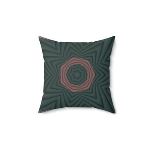 Pink Abstract Pattern Polyester Square Pillow - Bold Decor - Dipaliz - 14’’ × - Throw Pillows