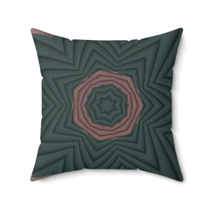 Pink Abstract Pattern Polyester Square Pillow - Bold Decor - Dipaliz - Throw Pillows
