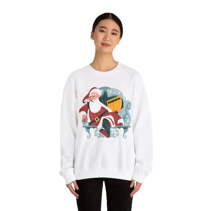 Get Cozy with our Santa Claus Heavy Blend Crewneck Sweatshirt