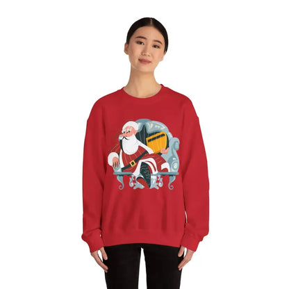 Get Cozy with our Santa Claus Heavy Blend Crewneck Sweatshirt