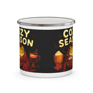 Cozy Season Frog Enamel Camping Mug Vibrant Colors - Dipaliz - 12oz - Mugs