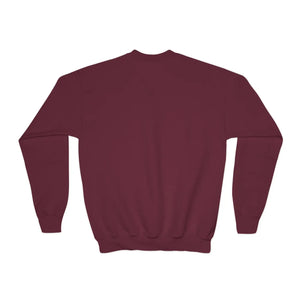 Cozy Season Youth Crewneck Sweatshirt - Fall Leaves Graphic - Sweatshirts