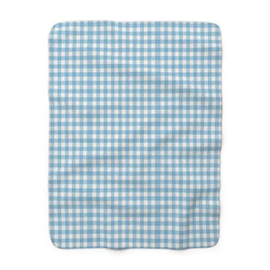 Sherpa Fleece Blanket Cozy Gingham Throw for Home Decor Dipaliz - Blankets