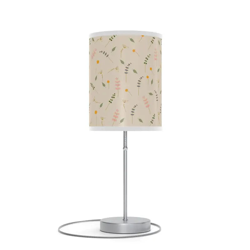 Enchant your Space: Cozy Simple Flowers Pattern Lamp Stand - Home Decor