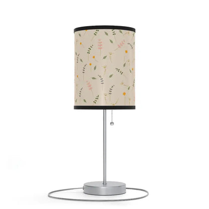 Enchant your Space: Cozy Simple Flowers Pattern Lamp Stand - Home Decor