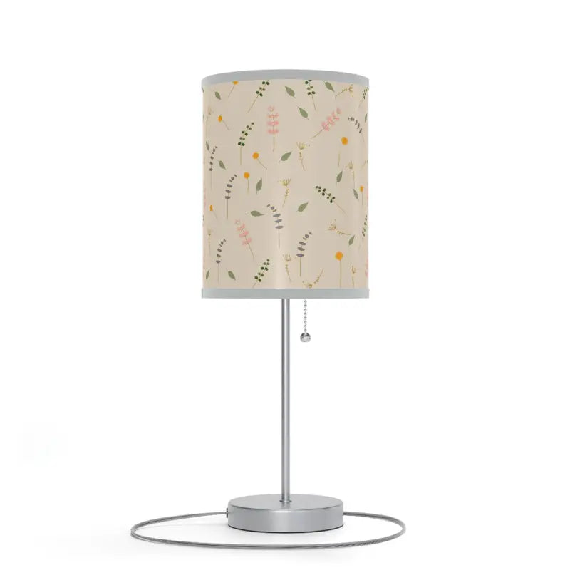 Enchant your Space: Cozy Simple Flowers Pattern Lamp Stand - Home Decor