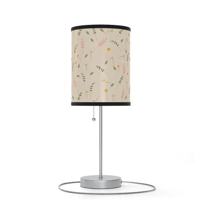 Enchant your Space: Cozy Simple Flowers Pattern Lamp Stand - Home Decor