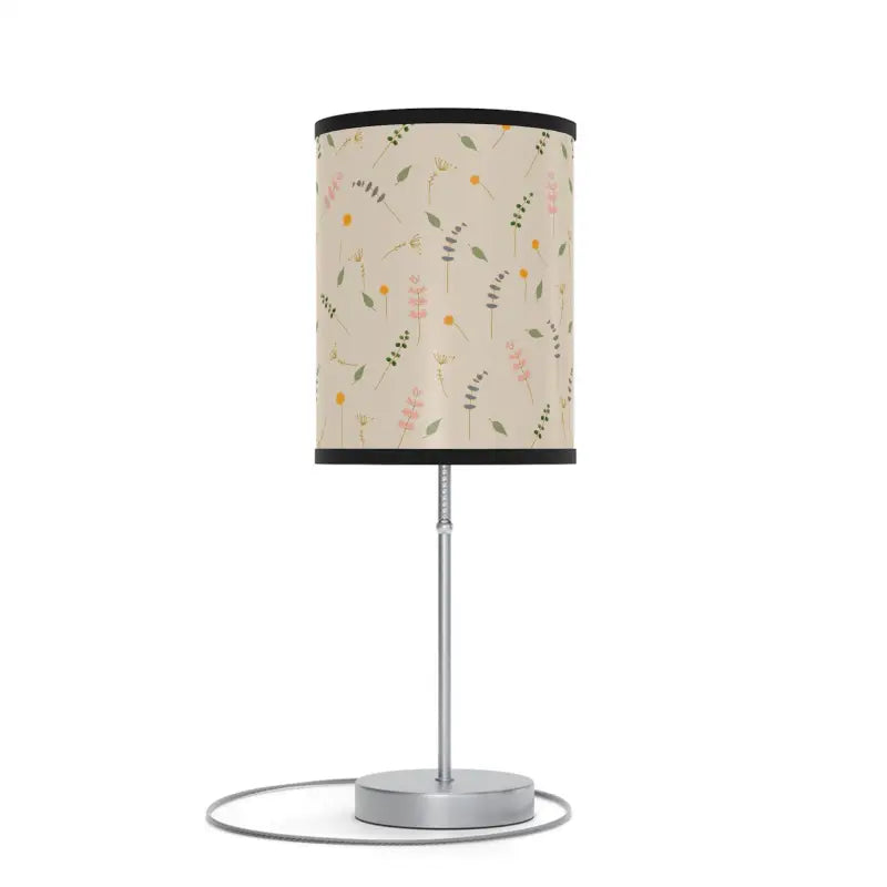 Enchant your Space: Cozy Simple Flowers Pattern Lamp Stand - Home Decor