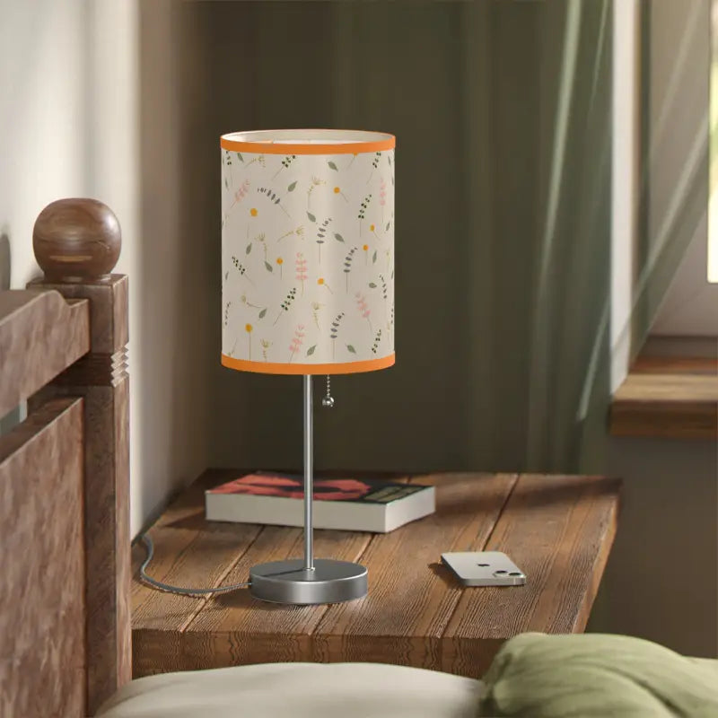 Enchant your Space: Cozy Simple Flowers Pattern Lamp Stand - Home Decor